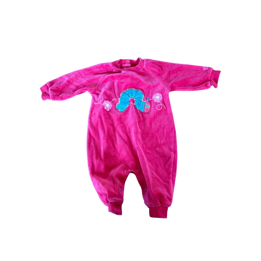 Vintage Carters Eric Carle the very hungry caterpillar pink velour one piece